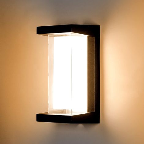 3000K Applique Murale Exterieur LED ,18W Double couche Lampe Exterieure Murale Aluminium Luminaire Mural IP65 Étanche Moderne Interieur Extérieure Jardin, Cour, Hall, Couloir Appliques Murales [Classe (1/5)