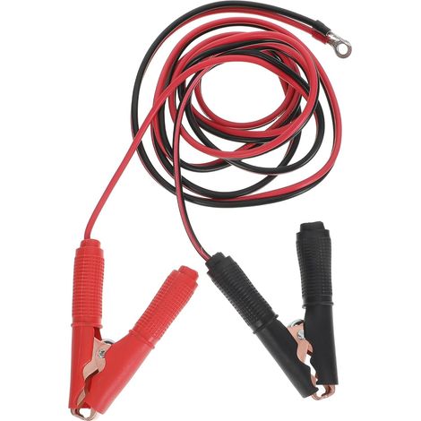 Câble de Connexion pour convertisseur de Batterie Automobile avec Pinces Crocodiles, câble de Batterie à Double Clip de 118 Pouces de Long pour Voiture, Bateau et Alimentation de Secours (1/5)