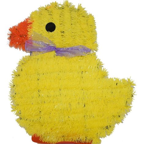 Decorazioni pasquali pulcino cm32 addobbi di pasqua fuoriporta da appendere casa allestire vetrine negozio (1/5)