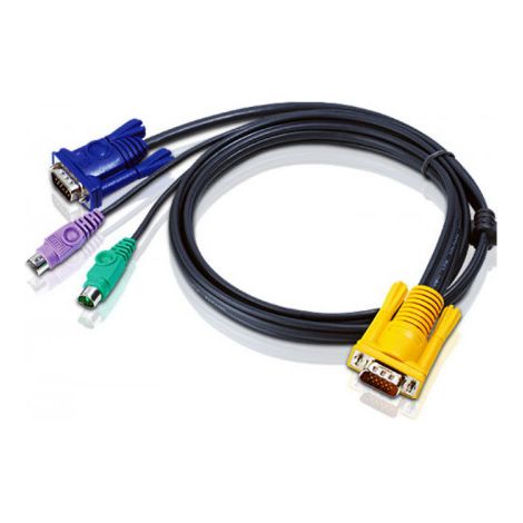 Aten Cable Kvm Ps/2 Con Sphd 3 En 1 De 3 M