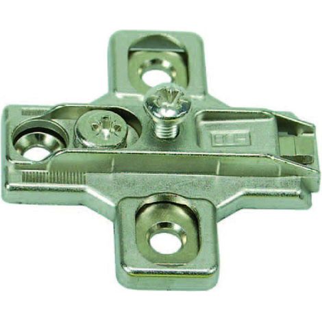 Basette per cerniere incasso registrabili - mm.3h. - 10 pz