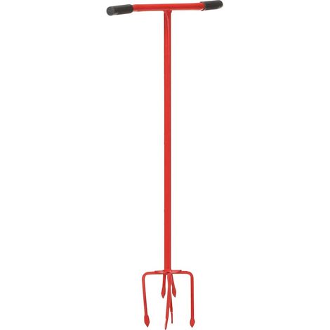 Gartenkralle Rot Stahl vidaXL (1/5)
