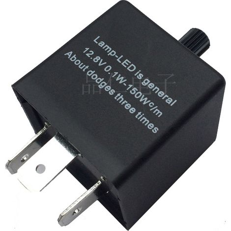 CF14 JL-02 KT Einstellbares Frequenzumwandlungs-Blinkerrelais Universal für Autos und Motorräder (1/4)