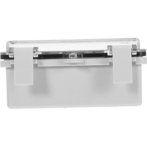 Boîte de Jonction Extérieure Étanche en Plastique Transparente 120X97X56 MM Couvercle à Charnière et Plaque de Montage Protection Intempéries pour Éclairage de Jardin et (1/5)