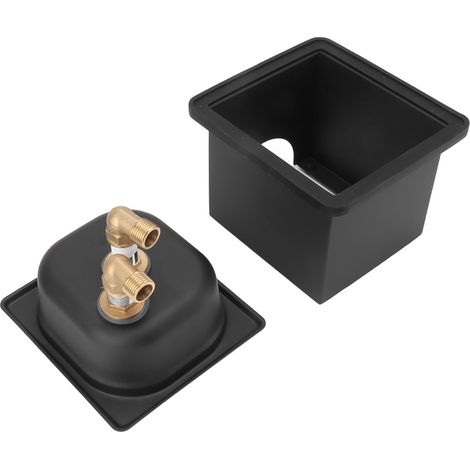 Rince-pichet en acier inoxydable, sans ouverture, lave-tasses automatique pour évier de cuisine, idéal pour les hôtels et les bars (café, lait, thé), noir, petit modèle