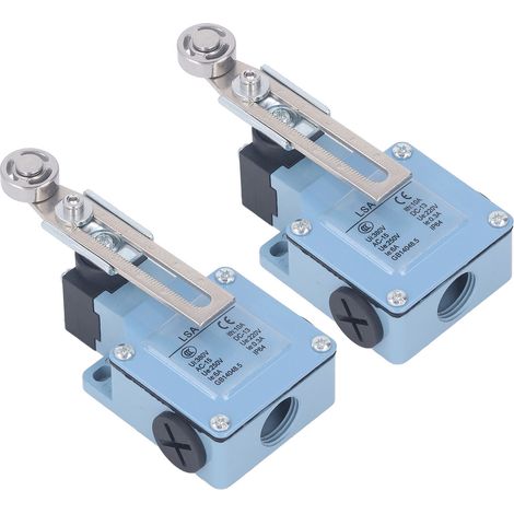 2 Stück Momentan-Endschalter mit einstellbarer Rollen-Mikro-Endschalterfunktion für CNC-Fräsen, 3D-Drucker und Plasmaschneider (250 V/220 V) (1/5)