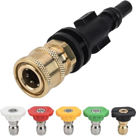 Adaptateur de connexion dégagement rapide 1/4" pour nettoyeur haute pression LAVOR Parkside PHD, VAX Interskol (1/5)