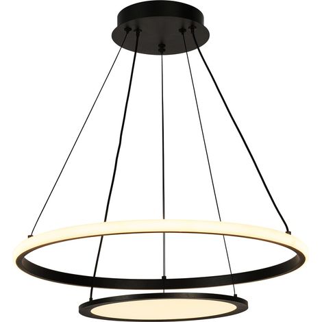 Lampadario LED nero rotondo dimmer 42W Rabalux Jasero (1/5)