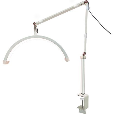 HD-M3X LED-Schreibtischlampe, einstellbare Lichtfarbe 3000K–6000K, Metallklemme, weiß, 220 V (1/5)