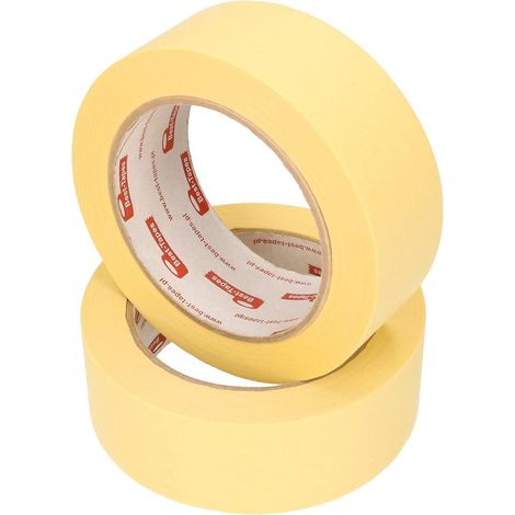 KOTARBAU Lot de 2 Rubans de Masquage 38 mm x 50 m Ruban de Protection Autocollant Jaune pour Travaux de Peinture (1/5)