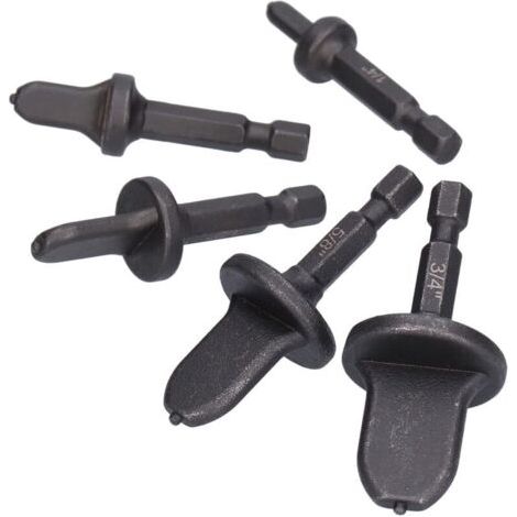 Ensemble d'extenseurs pour tube de cuivre, 5 pièces, poignée hexagonale, embouts de sertissage 3/4", 5/8", 1/2", 3/8", 1/4", outil d'alésage pour climatisation. (1/4)