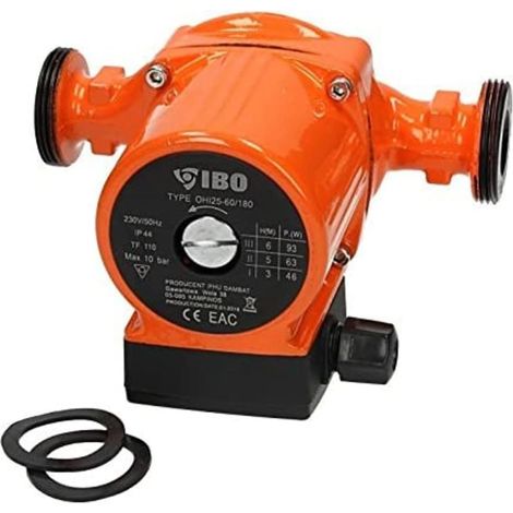 Bomba de calefacción Bomba de circulación IBO 25-60/180 mm Altura de entrega 6 metros
