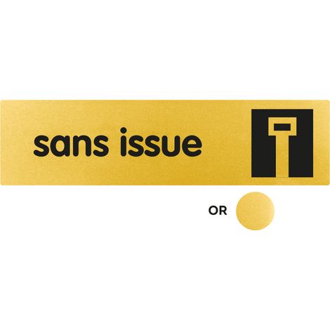 Plaque de porte Sans issue - Classique or 170x45mm - 4491028