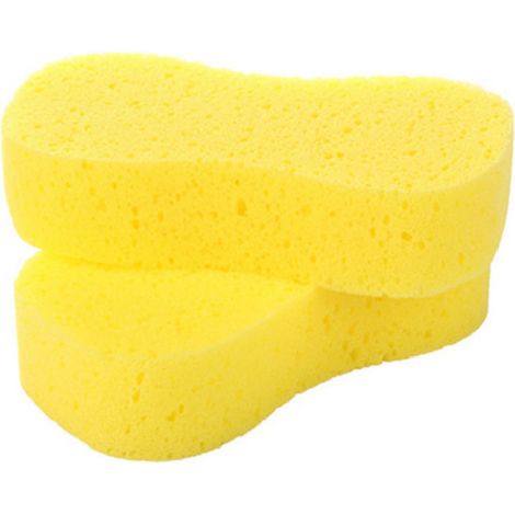 Lot de 2 Disque éponge, forme en 8, lavable, pour nettoyage voiture et cuir, entretien ménager (1/5)
