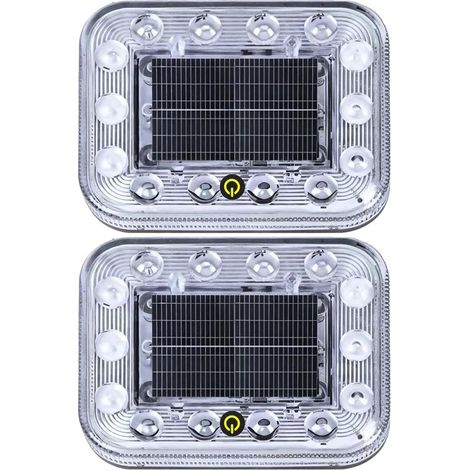 Set mit 2 Solar-Warnleuchten für Autos, Beleuchtung (1/5)
