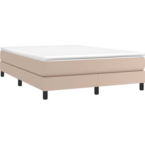 Boxspringbettgestell Cappuccino-Braun 140x190 cm Kunstleder vidaXL