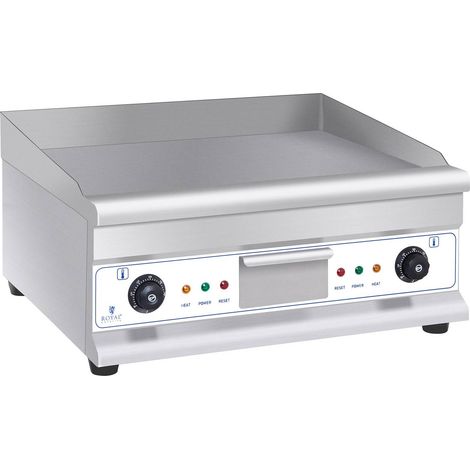 Plancha électrique double - Royal Catering - Dim. : 60 x 41 cm - Puissance : 2 x 3 200 W (1/7)