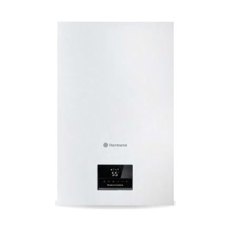 Chaudière murale gaz à condensation 24kW – Installation facile – Échangeur en acier inoxydable – Compatible avec installations solaires – Hermann (1/4)