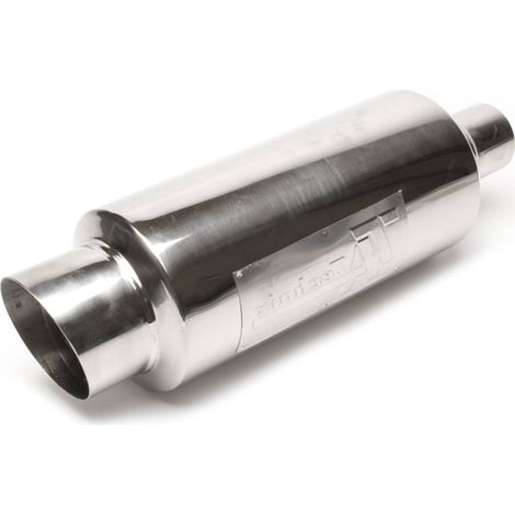 Silencieux arrière sport universel inox 100/45mm rond biseaute, avec attenuateur-27480590