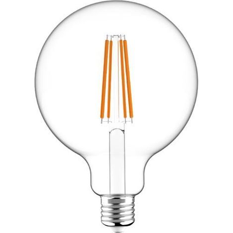 MAURER Bombilla Led Filamento Globo E27. 11 Watt. Equivale A 100 Watt. 1521 Lumenes. Luz Calida 2700º K.