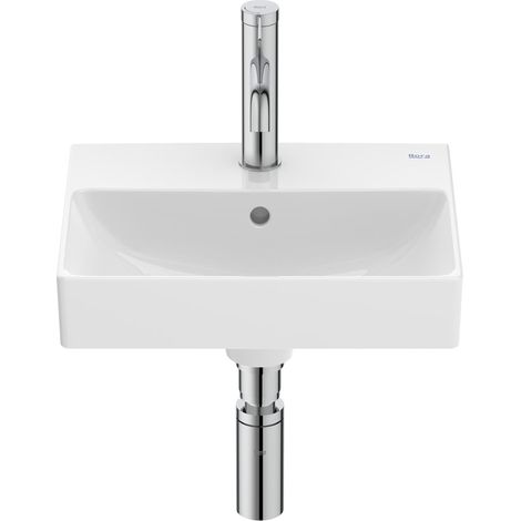 Lave-mains compact en fineceramic "Ona" avec jeu de fixations 400 x 320 mm - blanc mat - Roca (1/2)