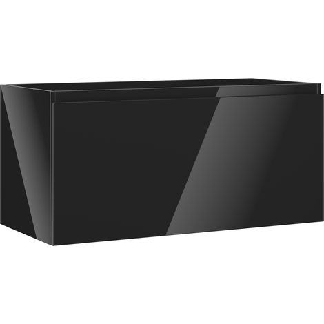 Mexen Orio mobile da bagno sotto lavabo 100 cm, 1 cassetto, nero lucido - 91A10-10047-1-BF70 (1/5)