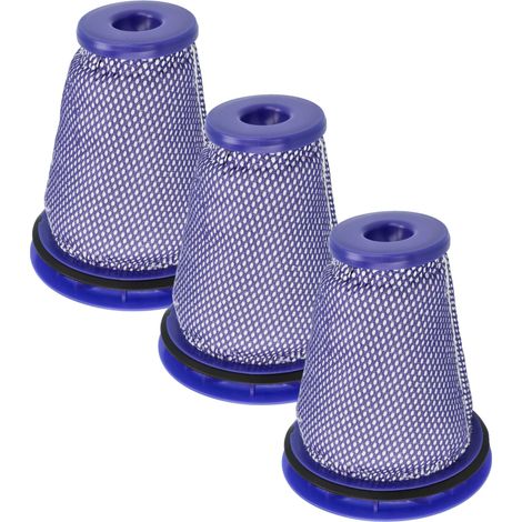 vhbw 3x Filtro premotor compatible con Dyson Big Ball Parquet 2, Plus, Pro, Stubborn aspiradora - Filtro protector motor, lavable