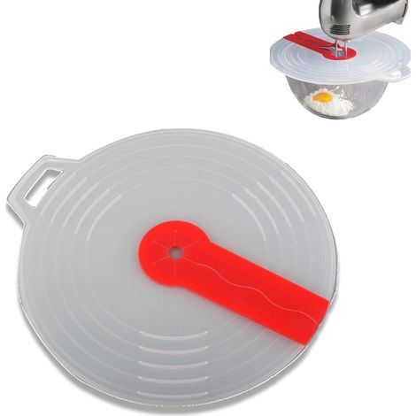 Couvercle anti-éclaboussures,Couvercle Anti-Éclaboussures Silicone,Couvercle Silicone Bol Mélangeur pour outil de cuisson anti-éclaboussures d'oeufs de bassin d'oeufs,Couvercle anti éclaboussure (1/5)