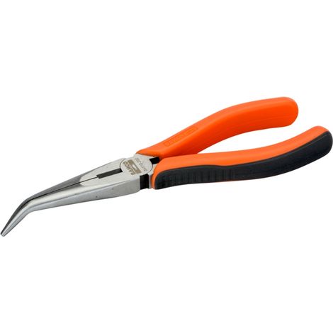 Bahco 45° Flachrundzange, gekröpft mit 2-Komponenten-Griffen, lackiert 160 mm (1/4)