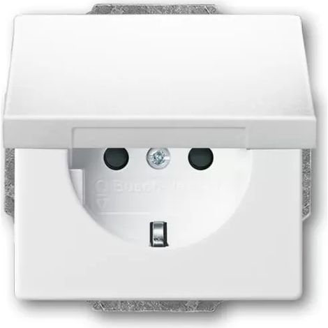 Busch-Jaeger 20 EUKBR-84 SCHUKO® Steckdosen-Einsatz mit Klappdeckel und int. erh. Berührungsschutz