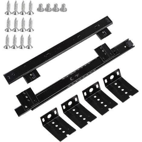 Plateau coulissant pour clavier d'ordinateur, rallonge de tiroir pour clavier sous bureau (1/5)