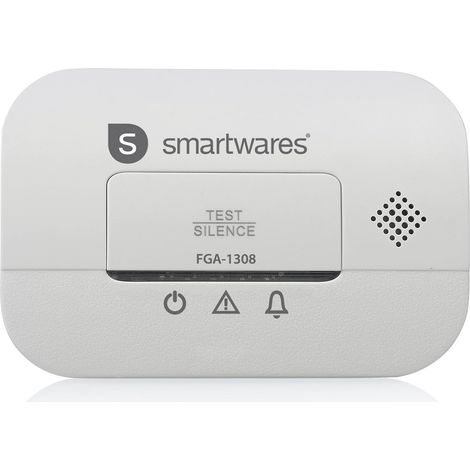 Smartwares FGA-13081 Rilevatore di monossido di carbonio - sensore da 10 anni - batterie da 3 anni - Con display e pulsante di prova (1/4)