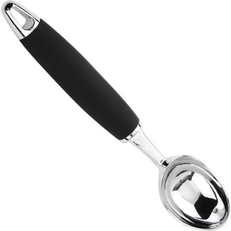 Cuillère à Crème Glacée en Alliage de Zinc Noire, 1 Pièce (1/5)