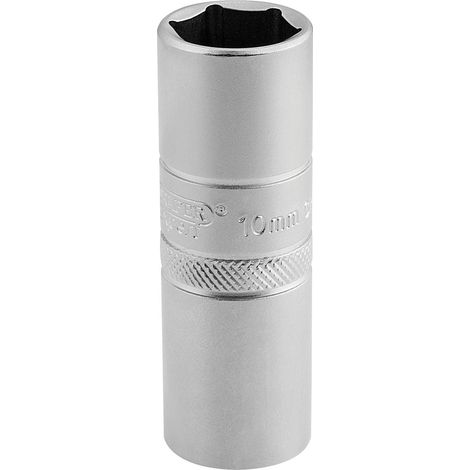 Draper 1/2 Square 10mm Thread 6 Point Satin Chrome Spark Plug 16mm Socket 16781 (1/5)