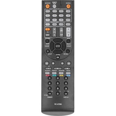 Mando a distancia de sustitución RC879M para amplificadores Onkyo TXNR535, TXSR333, HTR393 y HTS3700 - Control remoto compatible (1/5)