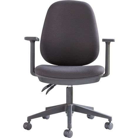 Poltrona da ufficio operativa One Up - Tessuto Grigio scuro (1/5)