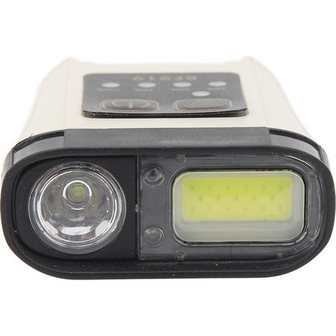 Lampe frontale LED rechargeable USB à clipser sur casquette BF919, double source lumineuse, idéale pour le vélo, le camping, la pêche et la randonnée. (1/5)