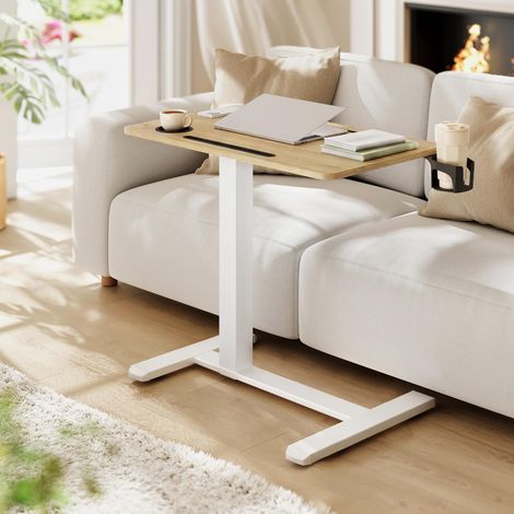 Bureau Assis-Debout sur roulettes, Réglable en Hauteur, 70 x 40 cm (1/5)