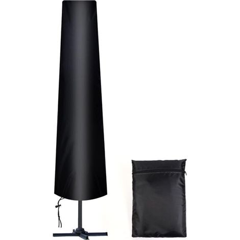 Housse Parasol Droit Ø 300 cm, 210D Oxford Housse de Protection pour Parasol avec Sac de Rangement, Résistant aux Intempéries, aux UV, à la Neige (1/3)