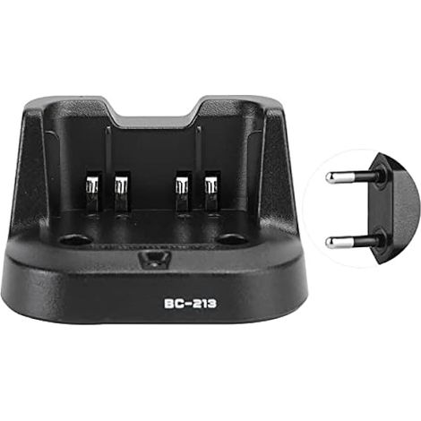 Chargeur de batterie radio portable, chargeur de batterie radio BC-213, fonctionnement précis avec voyant lumineux pour radio IC-V88 IC-F1000 IC-F2000 (prise UE) (1/5)