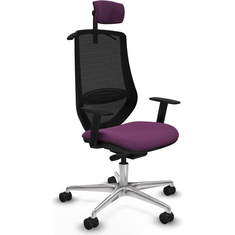 piqueras-y-crespo Mardos Chaise de bureau violet ergonomique (1/3)