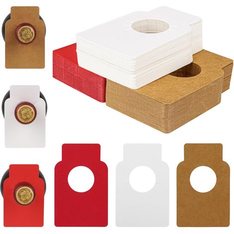 Lot de 150 étiquettes pour bouteilles de vin, marqueurs de cave, 3 couleurs, étiquettes suspendues réutilisables, pinces de marquage, double face rouge, colliers de bouteille, accessoires de sommelier (1/5)