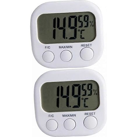 Deux hygromètres numériques, un accessoire indispensable pour les aquariums d'intérieur. (1/5)