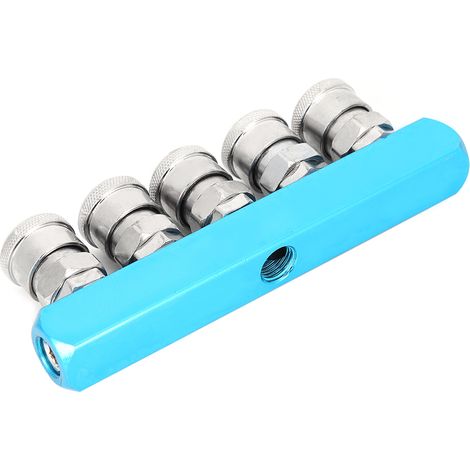 Raccord rapide pour compresseurs d'air, type C, en alliage d'aluminium pour composants pneumatiques (1/5)