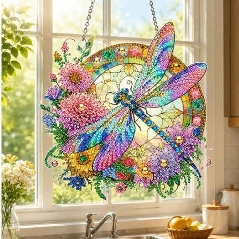 New Hummingbird Acrylic Decorations - Diamond Painting - Style E -