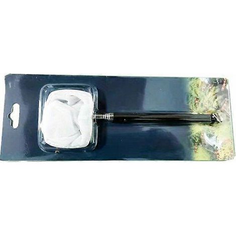 Épuisette rétractable en acier inoxydable pour aquariums et bassins - Poignée réglable pour faciliter l'élimination des débris et la capture des crevettes - Noir (1/5)