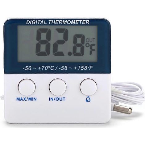 Mini-Aquariumthermometer mit präziser LCD-Anzeige, digitales Fischbeckenthermometer