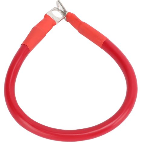 Câble de masse 4 AWG robuste, souple, résistant à l'usure et aux hautes températures, pour camping-cars, bateaux et voitures (rouge). (1/5)