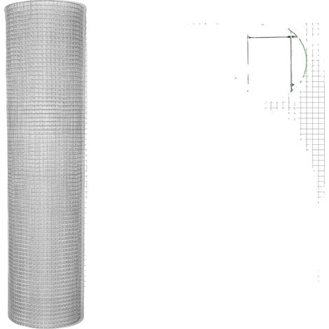 Clôture en Maille Métallique, Durabilité Résistante à la Rouille, Installation Polyvalente, 1X5M (1/2)