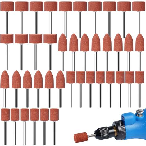 42 meules oxyde aluminium tige 1/8 pour Dremel meulage polissage (1/5)